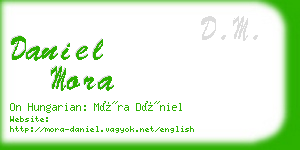 daniel mora business card